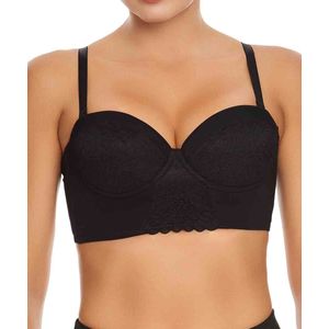 Brasier con realce de busto y cubrimiento de abdomen alto