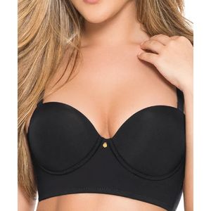 Brasier en encaje con soporte de busto y control de abdomen