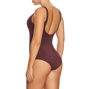 Body vestido de baño con espalda abierta y control de abdomen