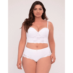 Panty tipo tanga con control de abdomen bajo y encaje