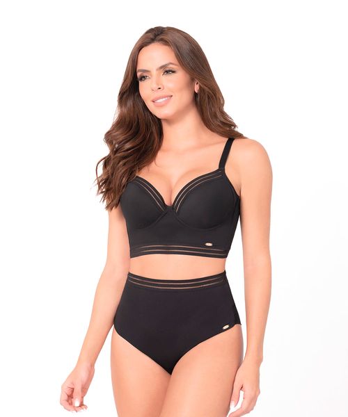 Brasier con control de abdomen alto y realce de busto