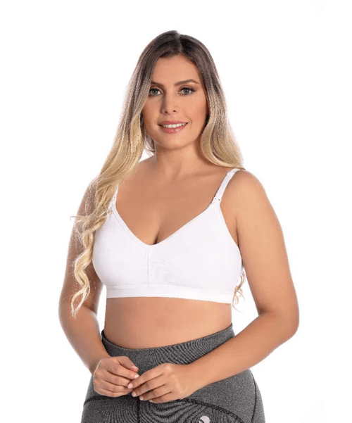 Brasier materno tipo top para embarazo y lactancia con broche removible
