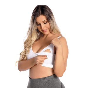 Brasier materno tipo top para embarazo y lactancia con broche removible