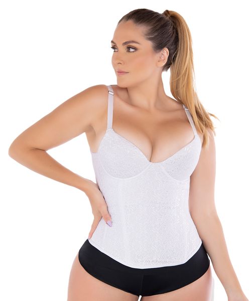 Corset faja ultrafit skin con brasier y control medio de cintura, abdomen y espalda