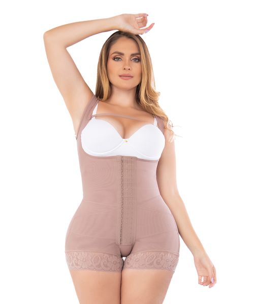 Faja corrector de postura de alta compresión con refuerzo abdominal