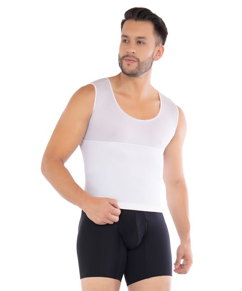 Camiseta masculina con control de abdomen y corrección de postura